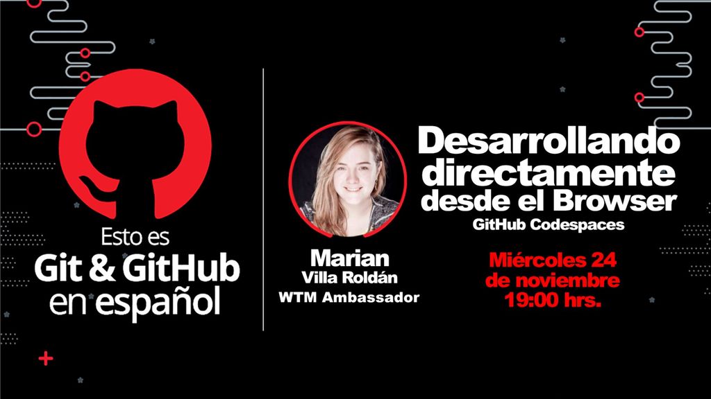 Desarrollando directamente desde el browser GitHub Codespaces